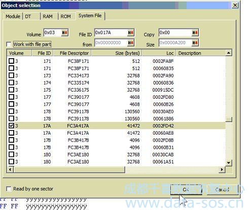 使用PC-3000 for HDD. Seagate F3修复希捷Sentosa家族SIM Error 1009 RW Error 00000080错误的数据恢复