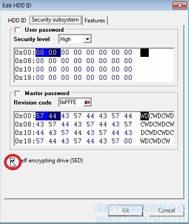 使用PC-3000处理西数2.5″硬盘的SED问题