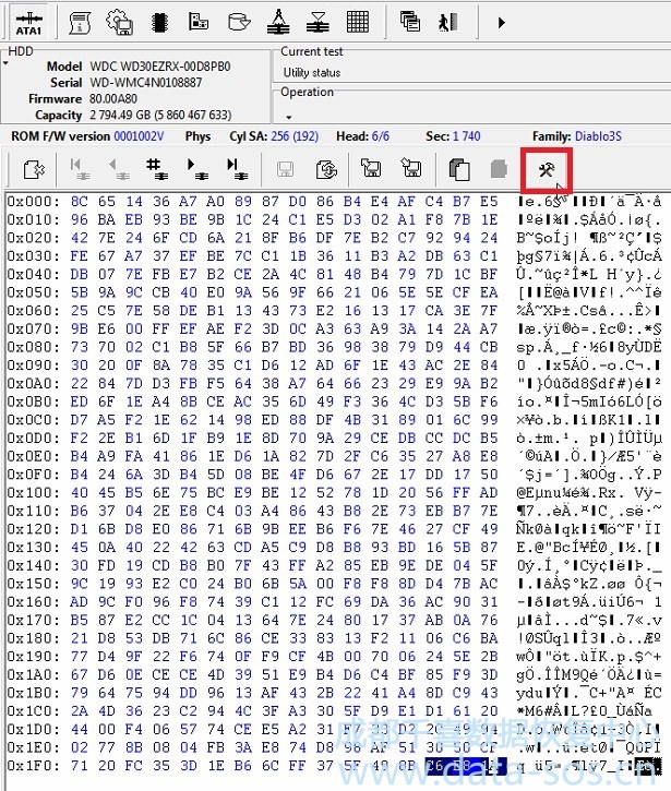 使用PC-3000处理西数2.5″硬盘的SED问题