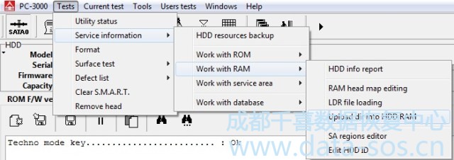 使用PC-3000处理西数2.5″硬盘的SED问题