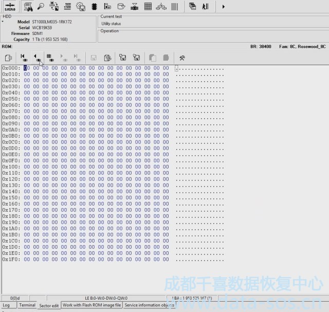 使用PC-3000解锁Seagate F3 Rosewood家族硬盘